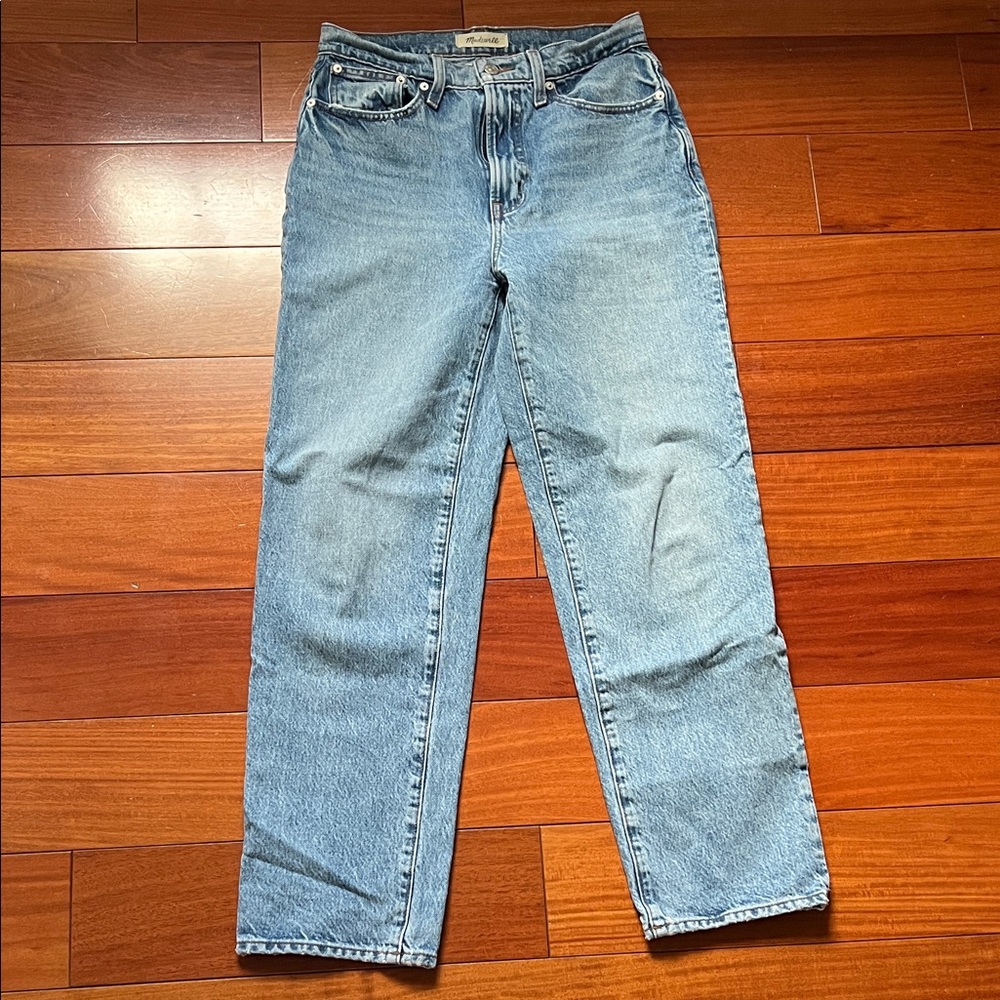 Madewell Straight Leg Jeans - Light Blue Denim